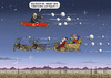 Cartoon: SANTA BEI ERDOWAHN (small) by marian kamensky tagged santa,bei,erdowahn,weihnachten