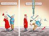 Cartoon: SCHUTZ DES VERFASSUNGSGERICHTS (small) by marian kamensky tagged schutz,des,verfassungsgerichts,afd,rechtsdruck