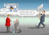Cartoon: SEEHOFER BESORGT (small) by marian kamensky tagged coronavirus,epidemie,gesundheit,panik,stillegung,trump,pandemie