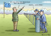 Cartoon: SÖDER (small) by marian kamensky tagged eu,flüchtlinge,asyl,politik,willkommenskultur,terrorismus,heidenau,söder,horst,seehofer,bayern