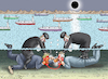 Cartoon: TELEFONSTREIT MIT DONNY UND BIBI (small) by marian kamensky tagged telefonstreit,mit,donny,und,bibi,am,hormus