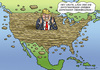 Cartoon: THANKSGIVING (small) by marian kamensky tagged obama,trump,präsidentenwahlen,usa,baba,vanga,republikaner,demokraten,tv,duell,versus,clinton,faschismus