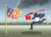 Cartoon: TRUMP RETTET AMERICA (small) by marian kamensky tagged musk,trump,zuckerberg,bezos,felon,and,elon,in,panama,zölle,diktator,selenskyj,putin,ukraine,usa,tesla,los,angeles,deportationen,doge