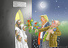 Cartoon: TRUMP UND GAULAND IN NEUSEELAND (small) by marian kamensky tagged terror,in,christchurch,new,zealand,islamophobie,racism,intollerance