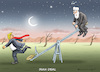 Cartoon: TRUMP UND ROHANI (small) by marian kamensky tagged merkel macron reformen eu frankreich trump iran atomdeal rohani
