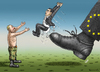 Cartoon: TSIPRAS ABFLUG (small) by marian kamensky tagged alexis,tsipras,griechenland,rettungsschirm,eu,griechowestern