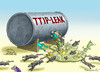 Cartoon: TTIP LEAK (small) by marian kamensky tagged ttip,leak,greenpeace,freihandelsabkommen