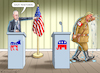 Cartoon: US WAHLKAMPF (small) by marian kamensky tagged us,wahlkampf,biden,trump,nazi,rhetorik