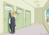 Cartoon: VIROLOGIST TRUMP (small) by marian kamensky tagged coronavirus,epidemie,gesundheit,panik,stillegung,trump,pandemie