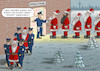 Cartoon: WEIHNACHTSMARKT (small) by marian kamensky tagged weihnachtsmarkt,terrorgefahr,is,advetszeit
