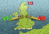 Cartoon: Yes and No for Brexit (small) by marian kamensky tagged cameron,brexit,eu