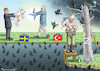 Cartoon: ZIEGENBASAR (small) by marian kamensky tagged schwedens,nato,beitritt