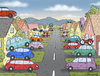 Cartoon: Zu viele Autos (small) by marian kamensky tagged auto,strassenverkerhr,stau