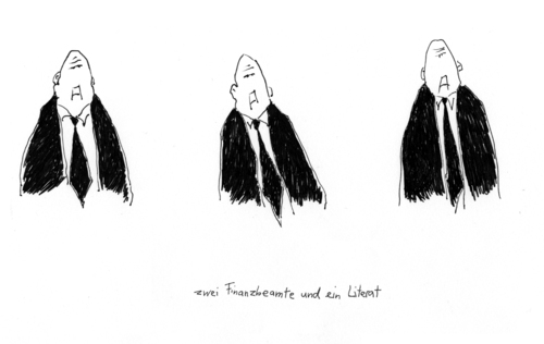 Cartoon: drei herren (medium) by till tagged ähnlichkeit,herren
