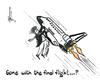 Cartoon: Donald Trump Final Journey (small) by Thommy tagged donald,trump,endevor,final,flight