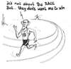 Cartoon: Its not about the RACE (small) by Thommy tagged race,obama,politics