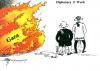 Cartoon: Real Diplomacy at Work (small) by Thommy tagged gaza,middle,east,bush,obama,diplomacy
