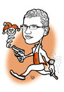 Cartoon: karykatura_48 (small) by Krzyskow tagged karikaturen,caricatures,karykatura