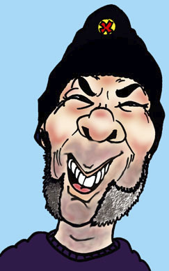 Cartoon: caricature of friend (medium) by kidcardona tagged caricature,funny,cartoon