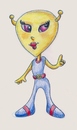 Cartoon: Zerta (small) by kidcardona tagged animation,character,cartoon,space,comedy,tv,cable,aliens