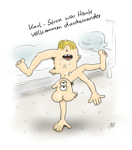 Cartoon: Durcheinander (medium) by Andreas Vollmar tagged durcheinander,verwirrt