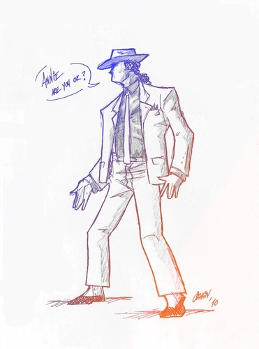 Cartoon: annie are you ok? (medium) by sahin tagged annie,are,you,ok,michael,jackson,smooth,criminal,the,king,of,pop,singer,dance,legend,suit