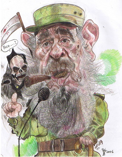 Cartoon: Fidel Castro (medium) by RoyCaricaturas tagged fidel,castro,politicos