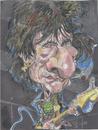 Cartoon: Ronnie Wood (small) by RoyCaricaturas tagged ronnie wood rolling stone guitarist bassist music rock roll