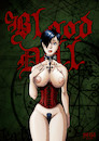 Cartoon: Blood Doll (small) by Mikl tagged mikl michael olivier miklart art illustration painting blood doll vampire sexy nude breasts tits boobs pinup