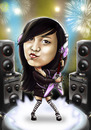 Cartoon: caricature rock star (small) by juwecurfew tagged caricature,rock,star