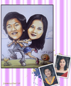 Cartoon: couple caricature 2 (small) by juwecurfew tagged couple,caricature