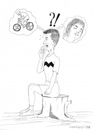 Cartoon: Dilemma (medium) by paolo lombardi tagged italy,caricature,satire,nature,bycicling,byke