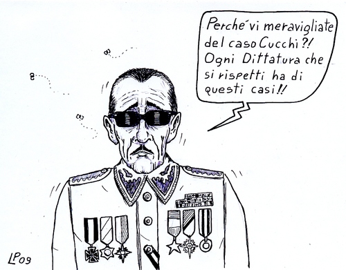 Cartoon: el dictator (medium) by paolo lombardi tagged italy,caricature,satire,politics