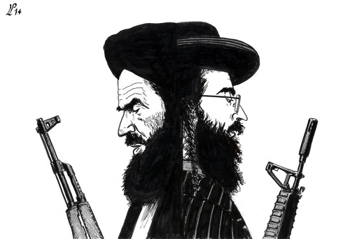 Cartoon: Fundamentalism Killer (medium) by paolo lombardi tagged israel,palestine,iraq,war,peace