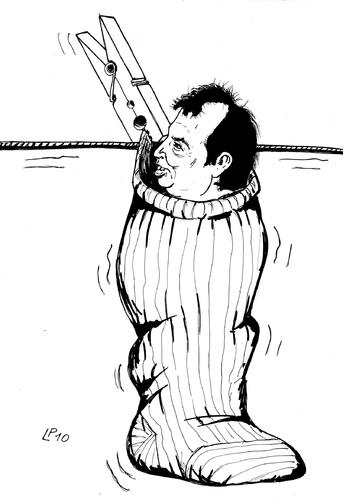 Cartoon: il nano di turno (medium) by paolo lombardi tagged italy,berlusconi,brunetta,politics,satire,caricature