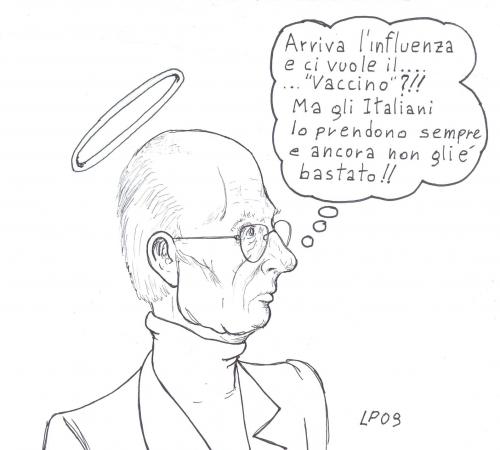 Cartoon: il vaccino (medium) by paolo lombardi tagged italy,politics,berlusconi,satire,cartoons