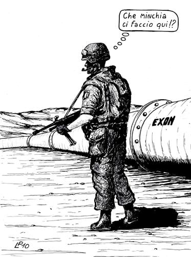 Cartoon: Italian in Afghanistan (medium) by paolo lombardi tagged italy,afghanistan,war,peace