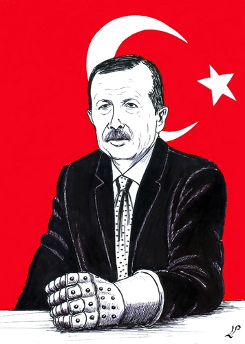 Cartoon: Knuckle Duster in Turkey (medium) by paolo lombardi tagged turkey