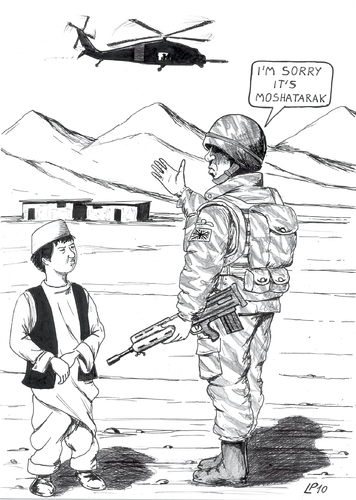 Cartoon: Operation Moshatarak (medium) by paolo lombardi tagged war,afghanistan