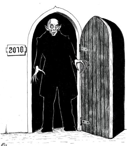 Cartoon: new year (medium) by paolo lombardi tagged italy