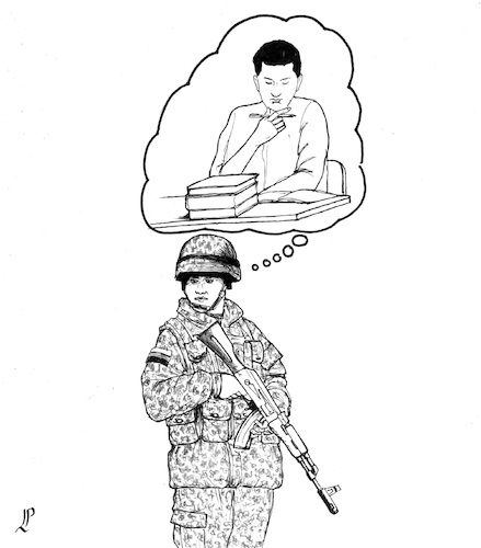 Cartoon: Nineteen (medium) by paolo lombardi tagged war,putin,russia,ukraine,europe,peace