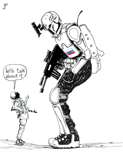 Cartoon: Peace talks (medium) by paolo lombardi tagged ukraine,russia,war,peace,europe,putin
