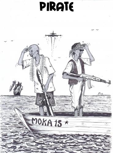 Cartoon: pirate (medium) by paolo lombardi tagged somalia,caricature,satire,pirate