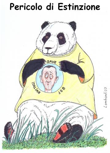 Cartoon: proteggiamolo (medium) by paolo lombardi tagged italy,politics,work