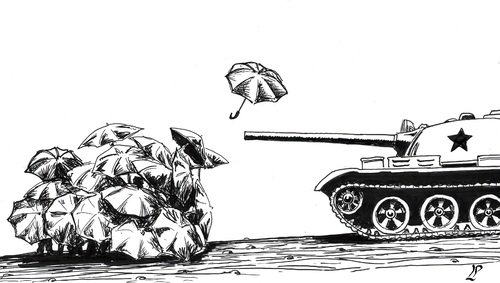 Cartoon: Riot in Hong Kong (medium) by paolo lombardi tagged hong,kong,china,freedom
