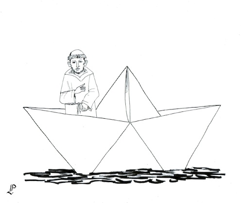 Cartoon: Saint Francis (medium) by paolo lombardi tagged francis,peace