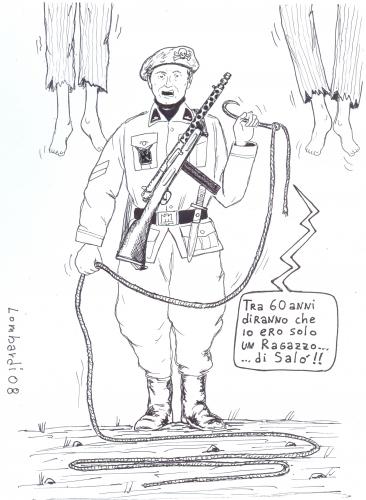 Cartoon: storia e revisionismo (medium) by paolo lombardi tagged italy,politics,satire