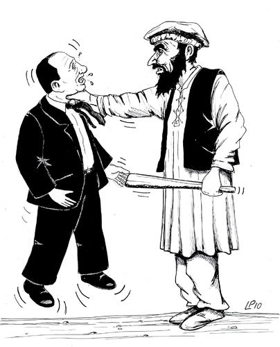 Cartoon: Talebani (medium) by paolo lombardi tagged italy,politics,satire,berlusconi