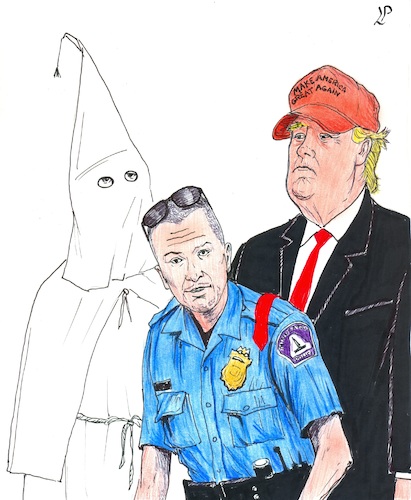 Cartoon: That is America (medium) by paolo lombardi tagged usa,racism