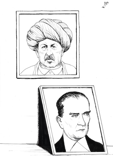 Cartoon: The new Turkey (medium) by paolo lombardi tagged turkey,democracy,freedom,dictator